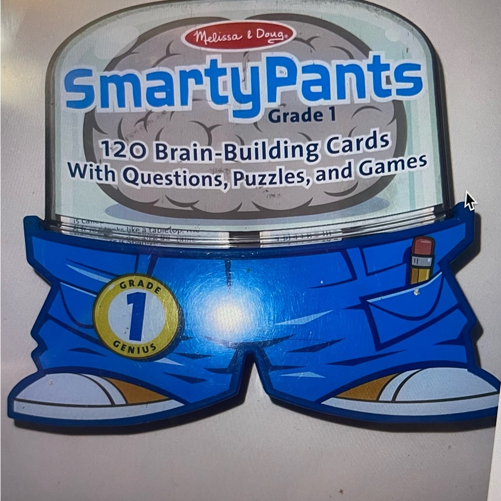 Melissa & Doug SmartyPants Grade 1 Brain-Building Cards - Blue